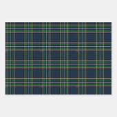 Red, Green, and Grey Tartan Wrapping Paper Flat Geschenkpapier Set (Vorderseite 2)