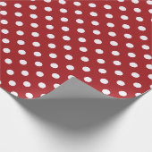 Red , Green, and White Snowflake Lane Christmas Geschenkpapier (Ecke)