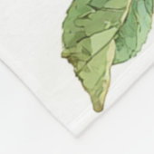 Red Green Apfel Frucht Muster Wasserfarbe Rustikal Fleecedecke (Ecke)