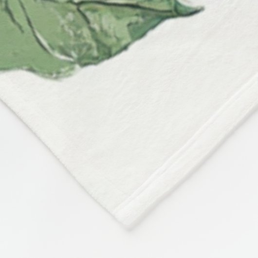 Red Green Apfel Frucht Muster Wasserfarbe Rustikal Fleecedecke (Ecke)