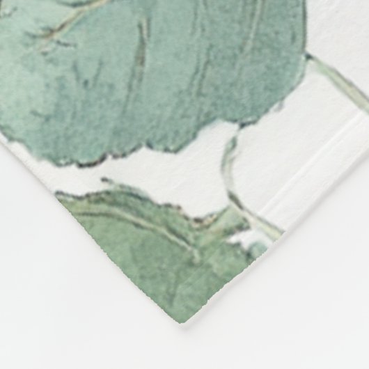 Red Green Apfel Frucht Muster Wasserfarbe Rustikal Fleecedecke (Ecke)