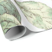 Red Green Apfel Frucht Muster Wasserfarbe Rustikal Geschenkpapier (Rolleneckpunkt)