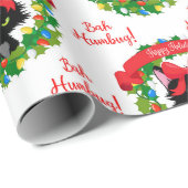 Red Green Baby Humbug Angry Cats Weihnachten Geschenkpapier (Rolleneckpunkt)