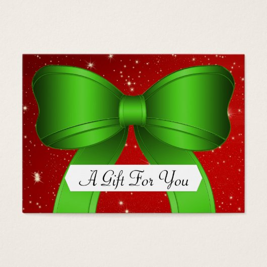 Red Green Big Bow Geschenkgutscheine (Vorderseite)