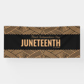 Red Green Black Independence Day JUNETEENTY Banner (Horizontal)