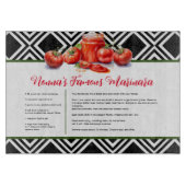 Red Green Black Italia Oma Custom Recia Schneidebrett (Vorderseite)