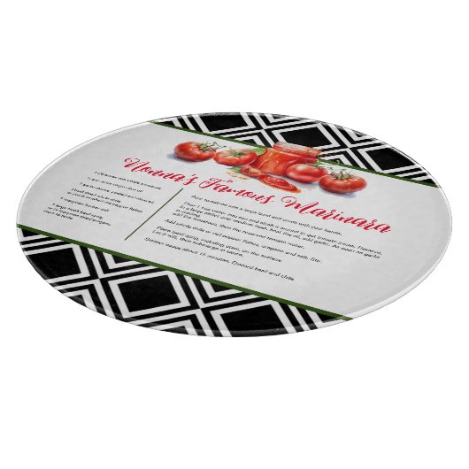 Red Green Black Nonna Custom Recia Schneidebrett (Ecke)