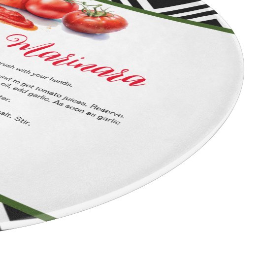 Red Green Black Nonna Custom Recia Schneidebrett (Ecke)