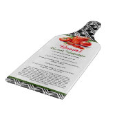 Red Green Black Nonna Custom Recia Schneidebrett (Ecke)