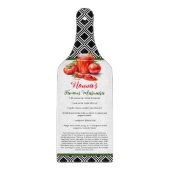 Red Green Black Nonna Custom Recia Schneidebrett (Vorderseite)