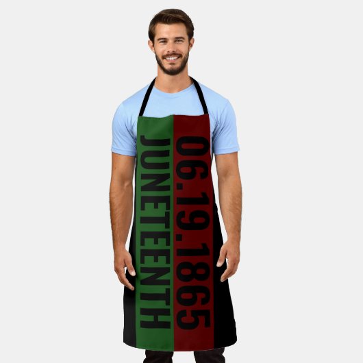 Red Green Black Pan African 19. Juni 19. Juni Schürze (Getragen)