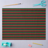 Red Green Black Stripes Pan African Happy Kwanzaa Seidenpapier (Basteln)