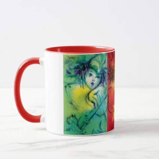 RED GREEN BLAUE CIRCUS CLOWNS COLLECTION TASSE (Links)