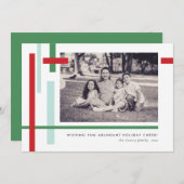 Red Green Blue Color Strips Moderne Weihnachten (Vorne/Hinten)