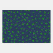 Red Green Blue Festive Saisonleaf Muster Geschenkpapier Set (Vorderseite 2)