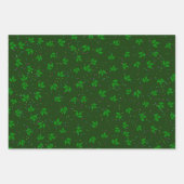 Red Green Blue Festive Saisonleaf Muster Geschenkpapier Set (Vorderseite)