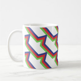 Red Green Blue Streifen Kaffeetasse