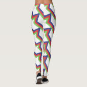 Red Green Blue Streifen Leggings (Rückseite)