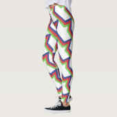 Red Green Blue Streifen Leggings (Links)