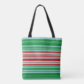Red Green Blue Stripes Tasche (Rückseite)
