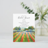 Red Green Blue Vineyard Einladung (Stehend Vorderseite)