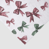 Red Green Bows Weihnachten Seidenpapier (Ausschnitt)