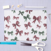 Red Green Bows Weihnachten Seidenpapier (Handwerk)