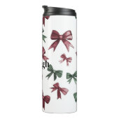 Red Green Bows Weihnachten Thermosbecher (Nach rechts gedreht)