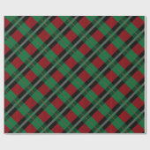 Red Green Buffalo Kariert Tartan Karierte Weihnach Geschenkpapier (Flach)