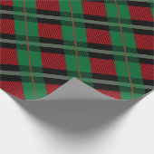Red Green Buffalo Kariert Tartan Karierte Weihnach Geschenkpapier (Ecke)