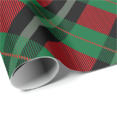 Red Green Buffalo Kariert Tartan Karierte Weihnach Geschenkpapier (Rolleneckpunkt)