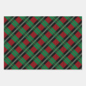 Red Green Buffalo Kariert Tartan Karierte Weihnach Geschenkpapier Set (Vorderseite 2)