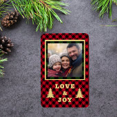 Red Green Buffalo Kariertes Weihnachtsfest Foto Li Magnet