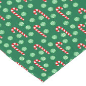 Red Green Candy Cane Peppermint Weihnachtsfeiertag Kurzer Tischläufer (Ecke)