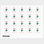 Red & Green Candy Cane Weihnachtsgeschenke Sticker (Blatt)
