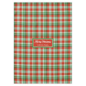 Red Green Checkered Tablecloth Traditional Style Tischdecke (Vorderseite)
