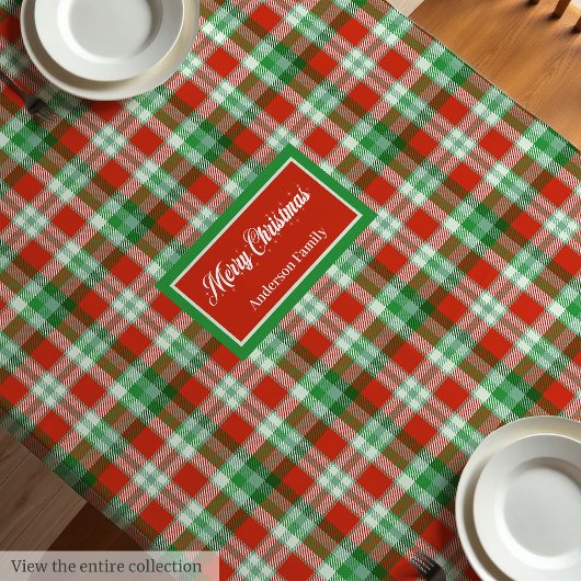 Red Green Checkered Tablecloth Traditional Style Tischdecke