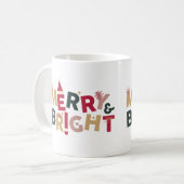 Red Green Cheful und Shiny Weihnachtskaffee Tasse (Vorderseite Links)