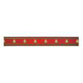 Red Green Christamas Trees Ribbon Ripsband (Vorderseite)