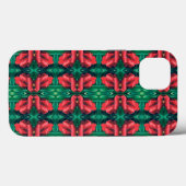 Red Green Christmas Blumenmuster 4Eva Case-Mate iPhone Hülle (Rückseite (Horizontal))
