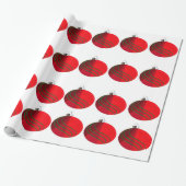 Red Green Christmas Bulls Wrapping Paper Geschenkpapier (Ungerollt)