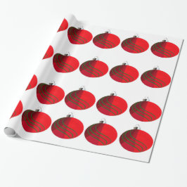 Red Green Christmas Bulls Wrapping Paper Geschenkpapier