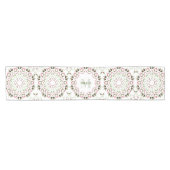 Red Green Christmas Classic Table Custom Kurzer Tischläufer (Horizontal)