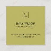 RED GREEN CHRISTMAS GIFT HOLZ TOLLE TRAIN DANK QUADRATISCHE VISITENKARTE (Rückseite)