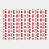 Red Green Christmas Gnome Teacup Hörgeschenke Geschenkpapier Set (Vorderseite 2)