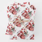 Red Green Christmas Gnome Teacup Hörgeschenke Geschenkpapier Set (Beispiel)