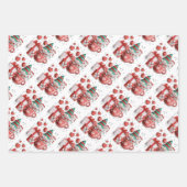 Red Green Christmas Gnome Teacup Hörgeschenke Geschenkpapier Set (Vorderseite)