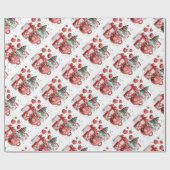 Red Green Christmas Gnome Teacup Hörgeschenke Star Geschenkpapier (Flach)