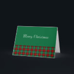 Red Green Christmas Kariert Custom Cards Feiertagskarte<br><div class="desc">Ein hübsches kariertes,  rotes und grünes Muster mit einem Weihnachtsthema. Klicken Sie auf Anpassen,  um Schriftart oder Farben innerhalb und außerhalb zu ändern.</div>