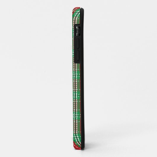 Red Green Christmas Kariert Pattern Case-Mate iPhone Hülle (Hinten/Links)